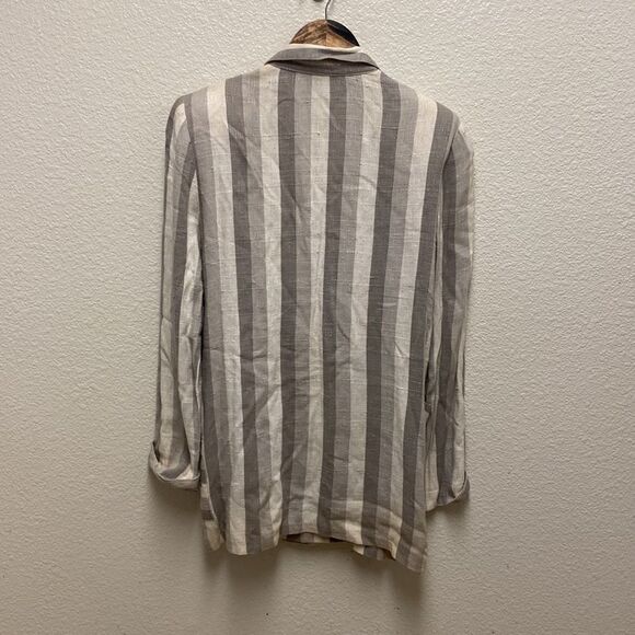 Vintage Striped Double Breasted Blazer Large - Picture 6 of 6